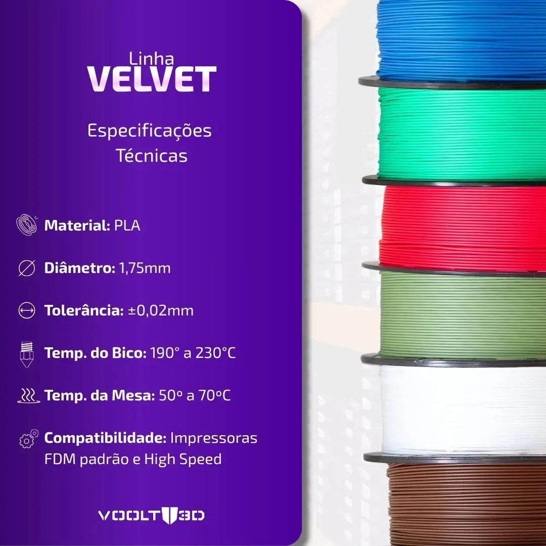 Filamento pla volt3D 1kg preto - Imagem 2